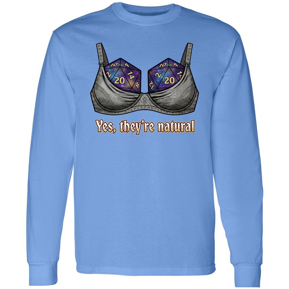 They Are Natural Nat20 Long Sleeve T-Shirt - Carolina Blue - 15