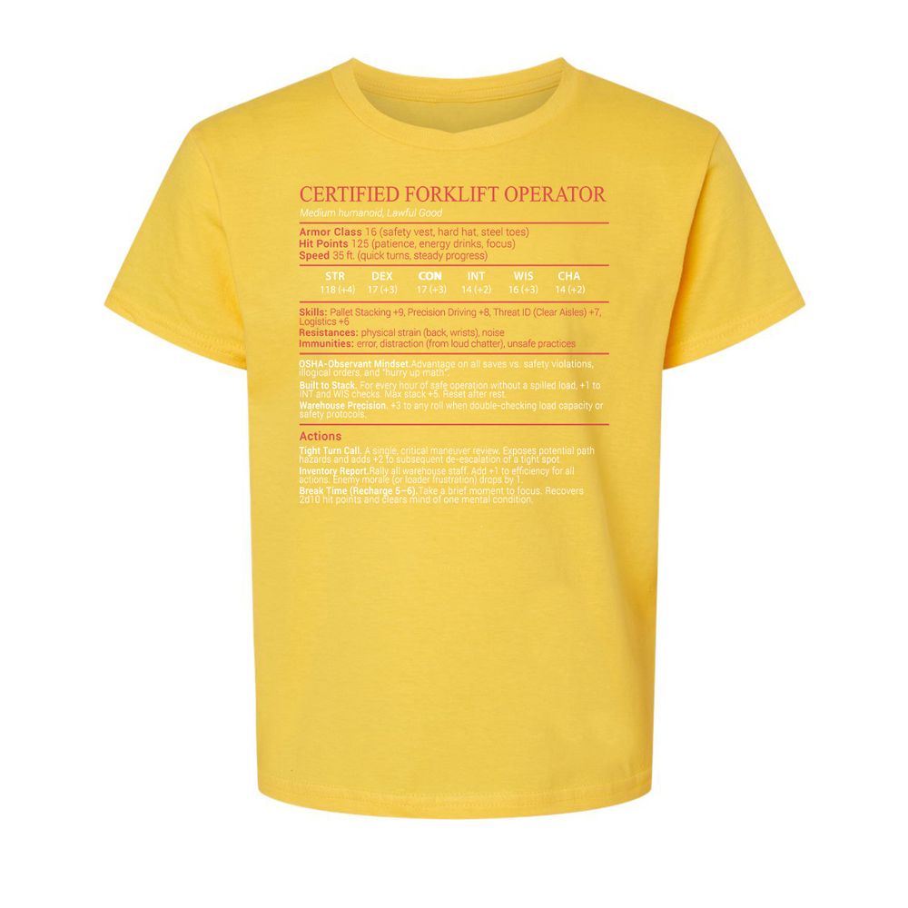 Certified Forklift Operator Stats Block - Daisy - 15