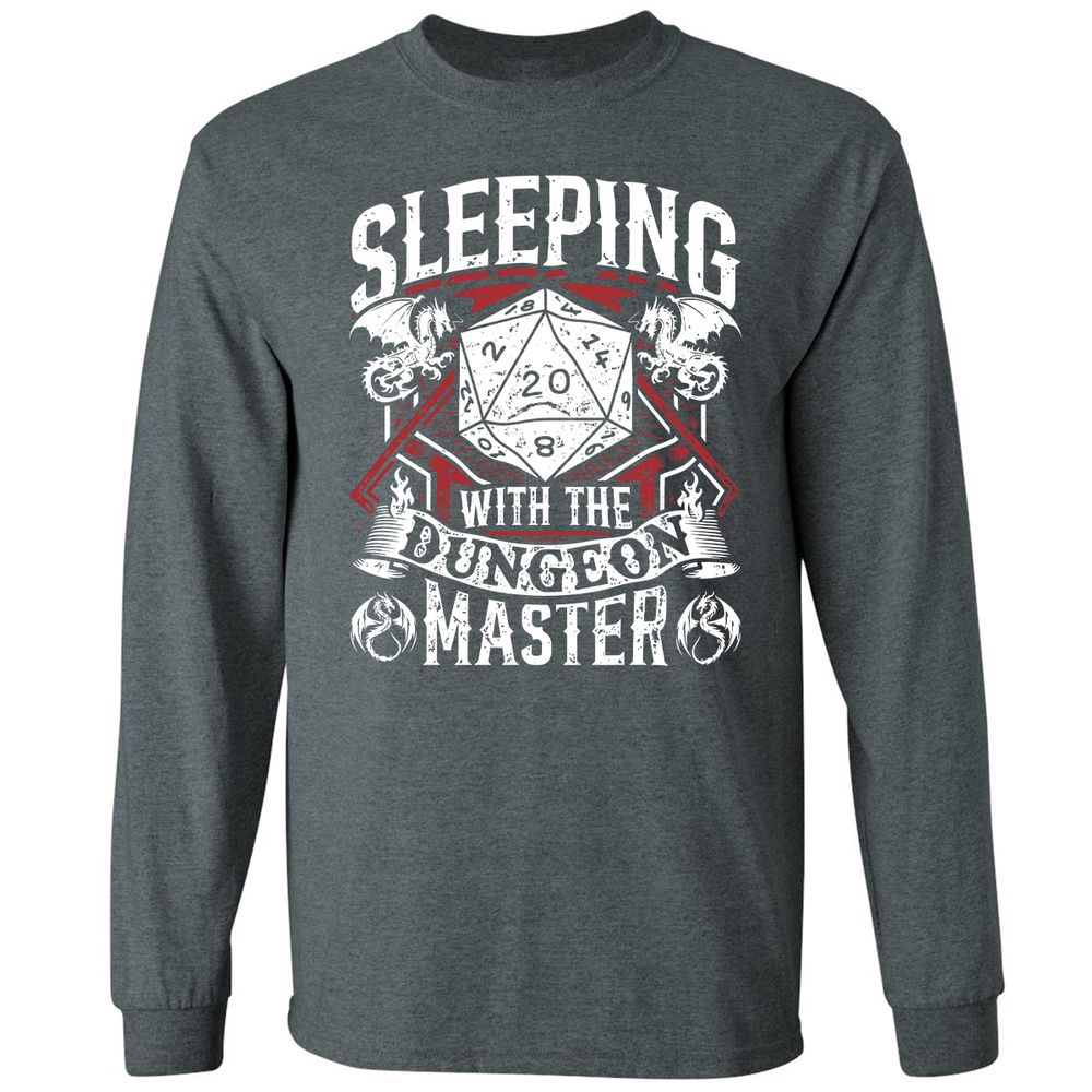 Sleeping With The DM Long Sleeve T-Shirt - Dark Heather - 15