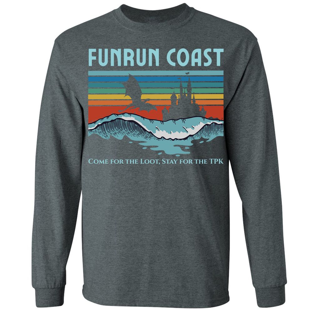 FUNRUN COAST Long Sleeve T-Shirt - Dark Heather - 15