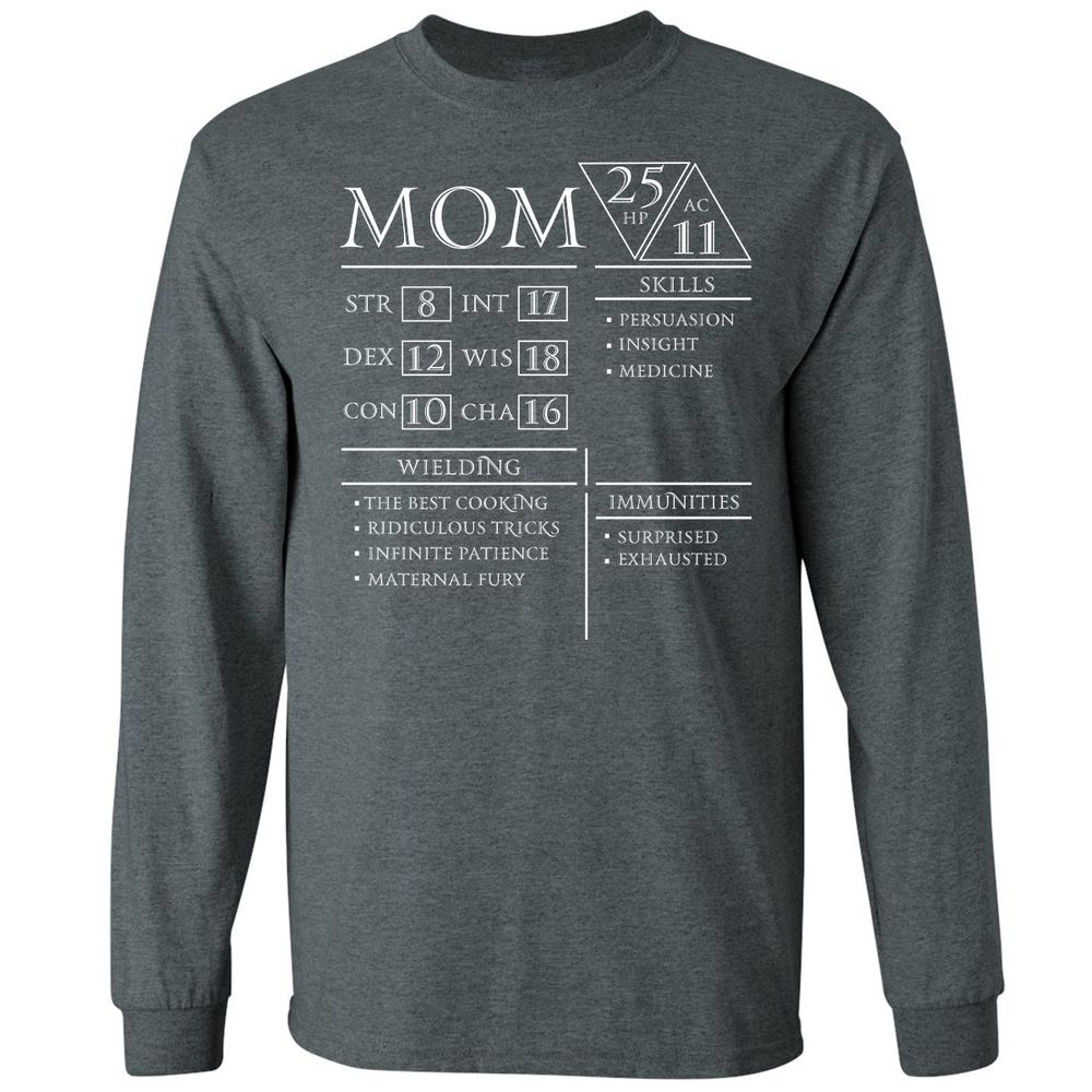 Mom Stats - Dark Heather - 15