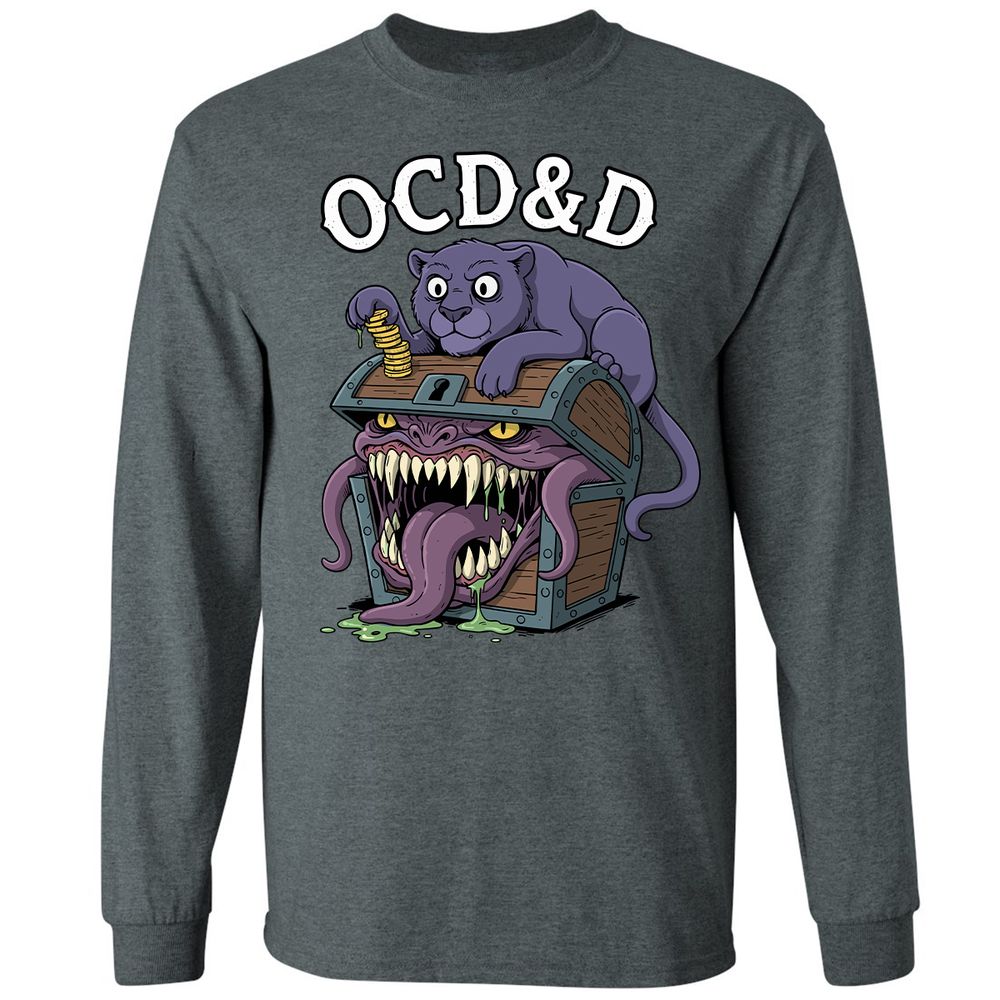 OCD&D Long Sleeve T-Shirt - Dark Heather - 15