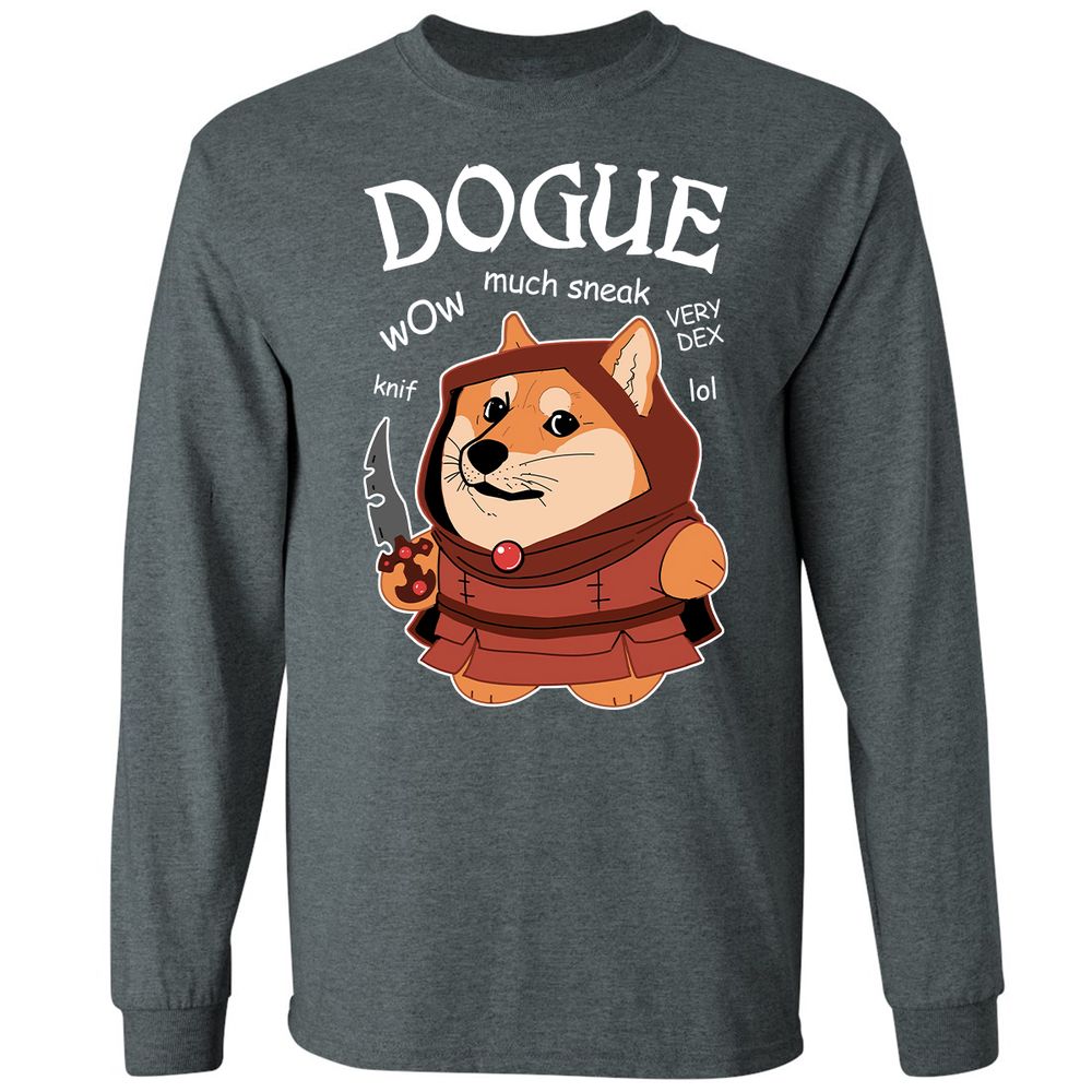 Dogue Class Long Sleeve T-Shirt - Dark Heather - 15