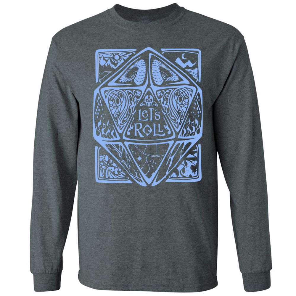 Let's Roll Long Sleeve T-Shirt - Dark Heather - 15