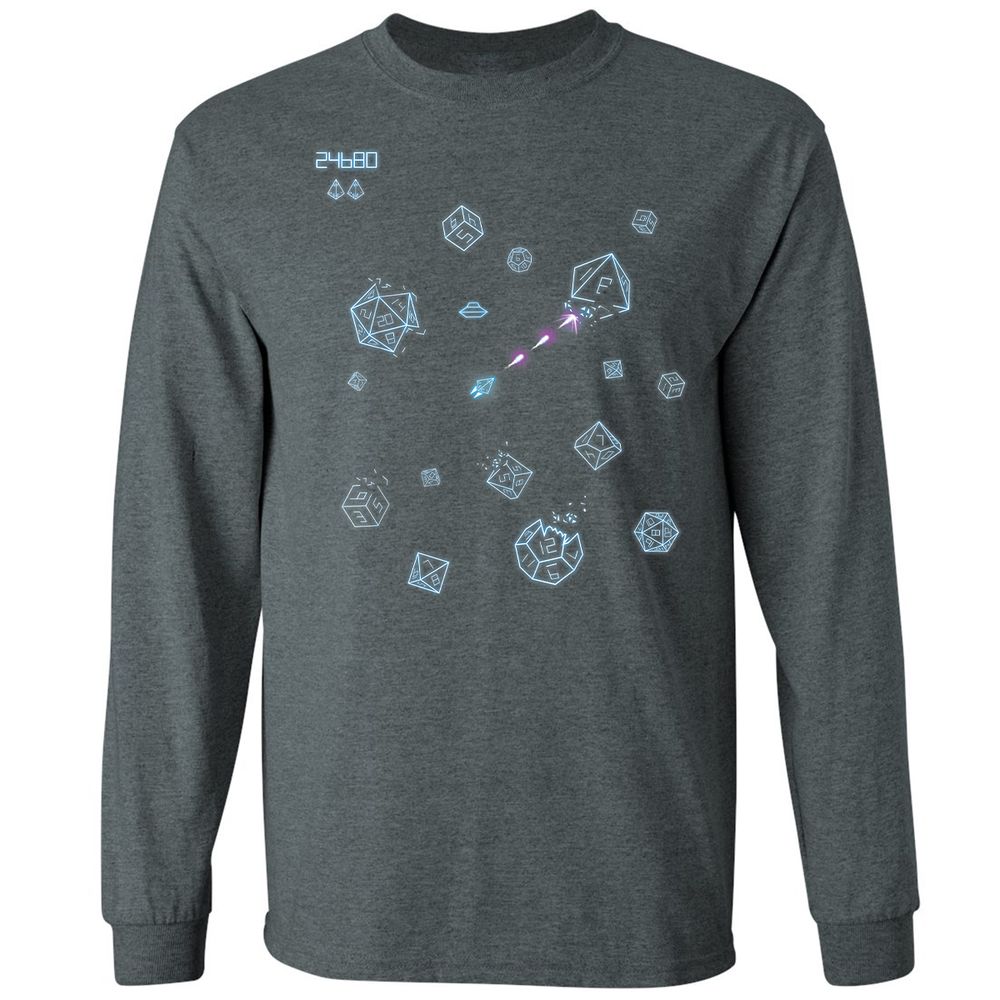 The Dices Game Long Sleeve T-Shirt - Dark Heather - 15