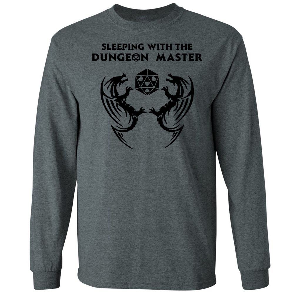 Sleeping With The DM Long Sleeve T-Shirt - Dark Heather - 15