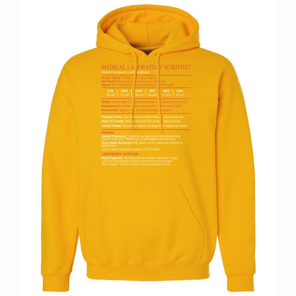 Medical Laboratory Scientist Stats Block - Gold - 15