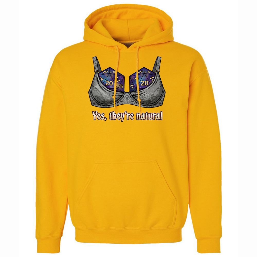 They Are Natural Nat20 Classic Unisex Hoodie - Gold - 15