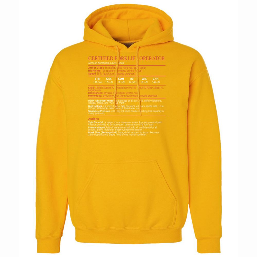 Certified Forklift Operator Stats Block - Gold - 15