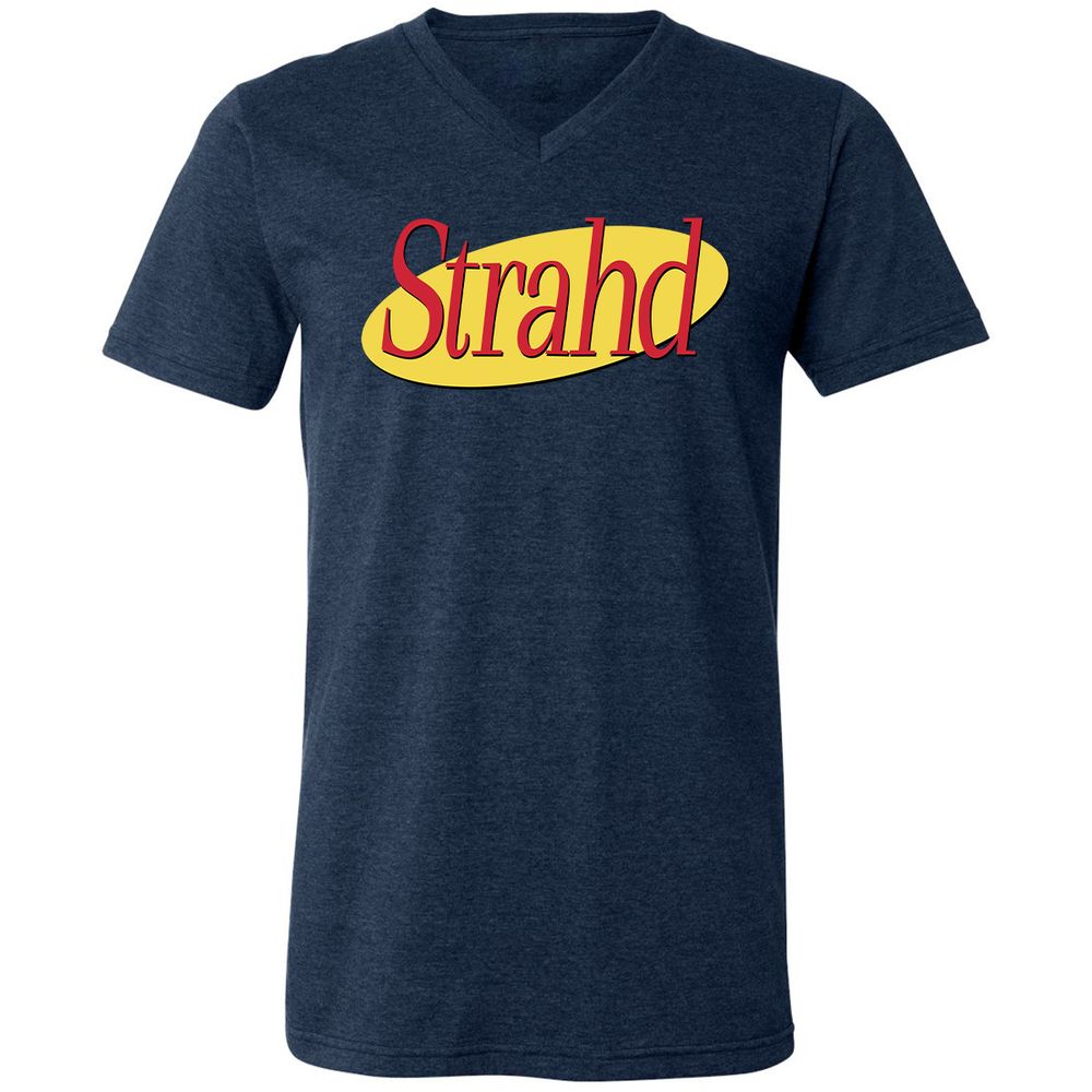 Strahd Unisex V-Neck T-Shirt - Heather Navy - 15