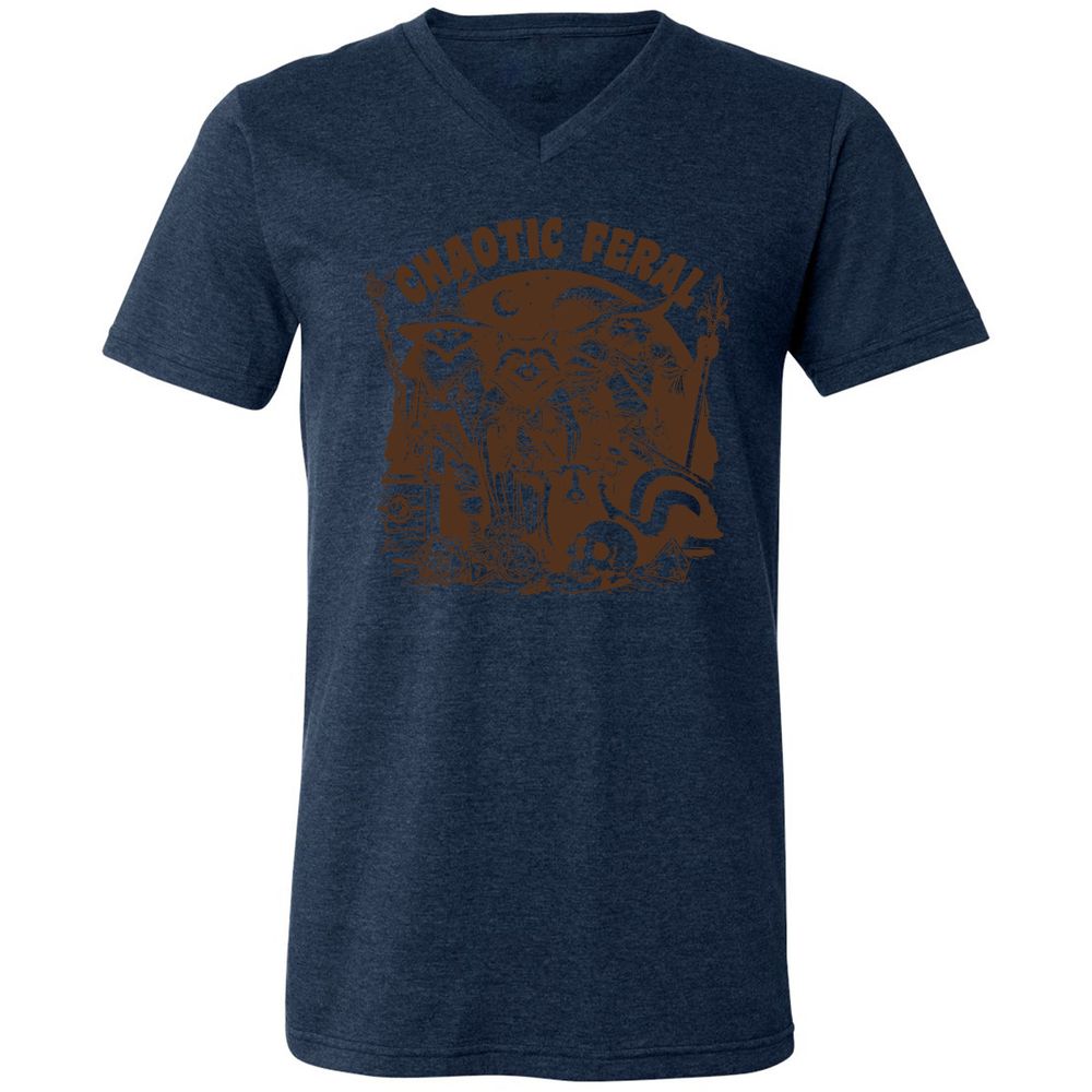 DND Inspired Raccoon Opossum Chaotic Feral - Heather Navy - 15