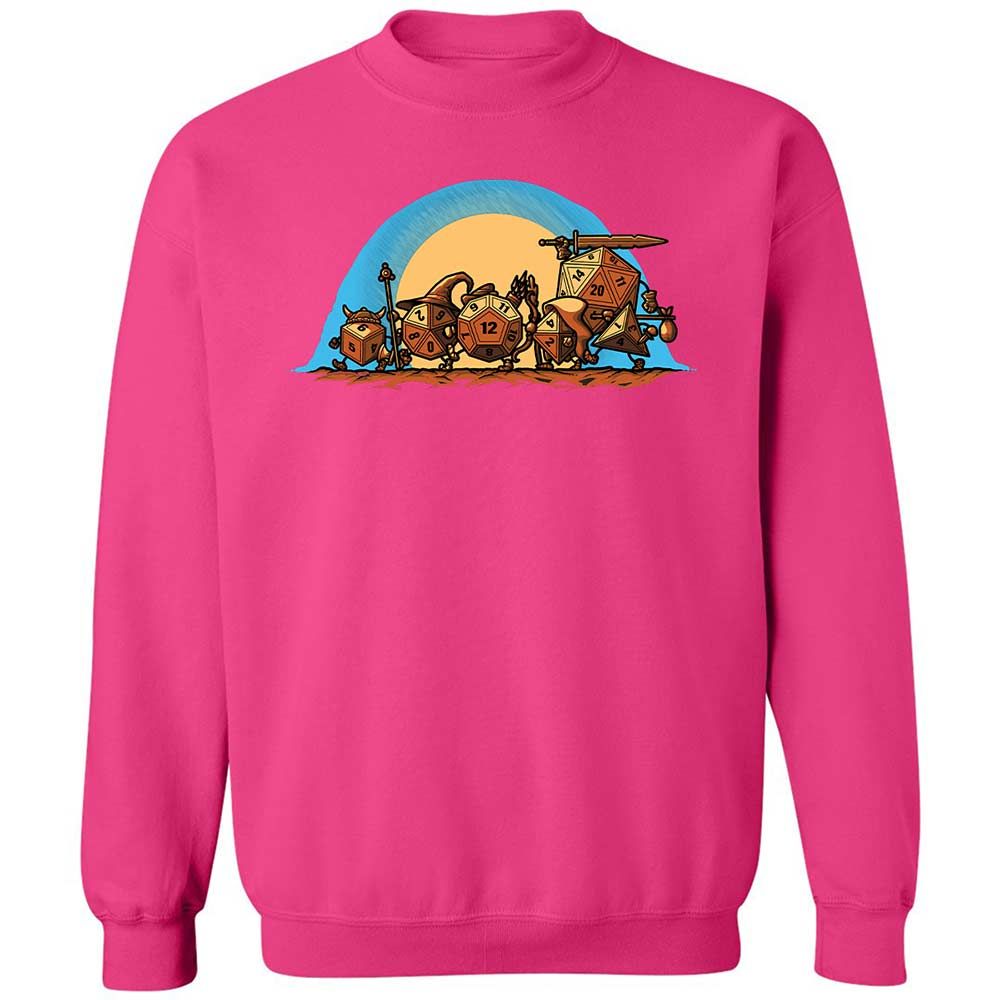 The Fellowship Of The Dice Classic Unisex Sweatshirt - Heliconia - 15