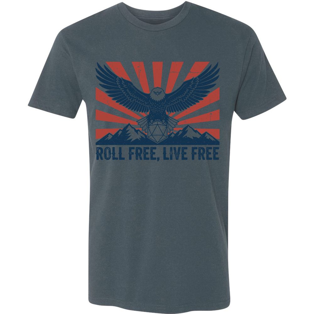 Roll Free, Live Free Premium Unisex T-Shirt - Indigo - 15