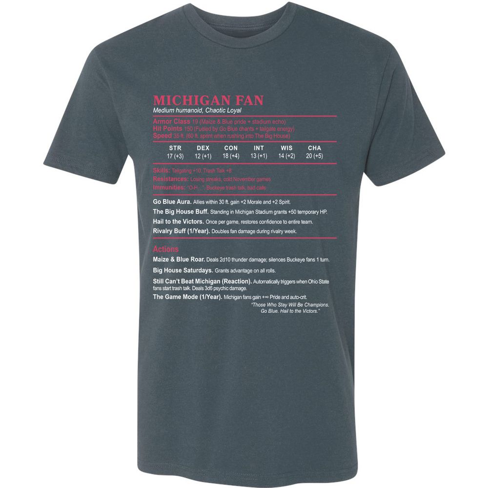 MICHIGAN FAN Premium Unisex T-Shirt - Indigo - 15