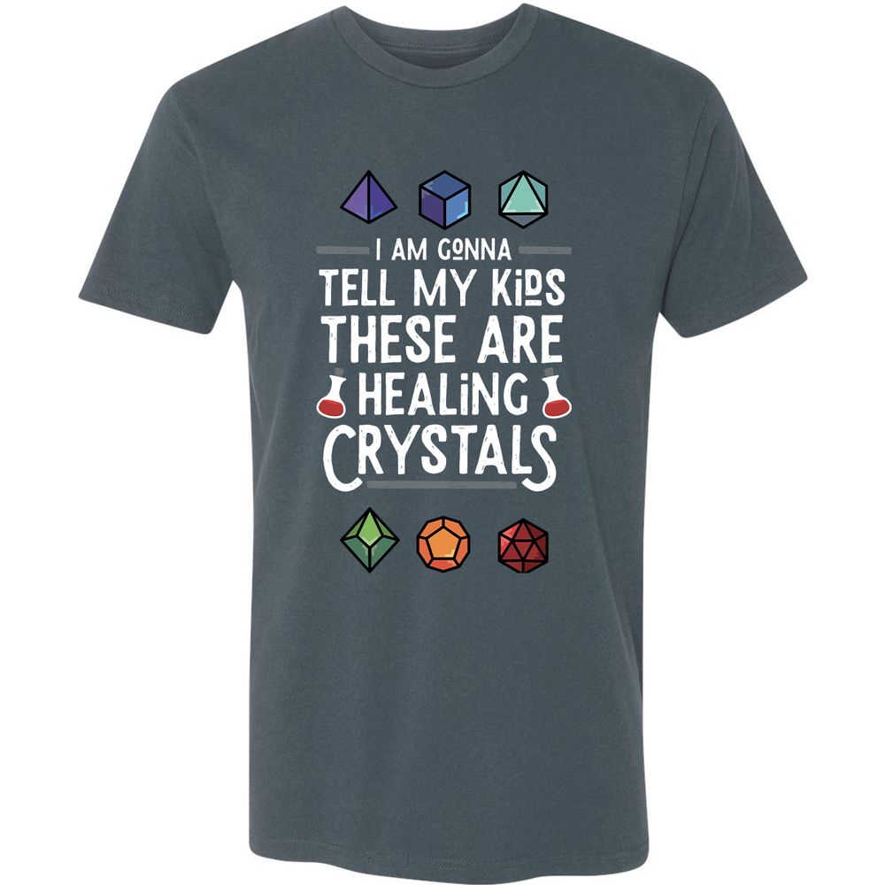 Healing Crystals Premium Unisex T-Shirt - Indigo - 15