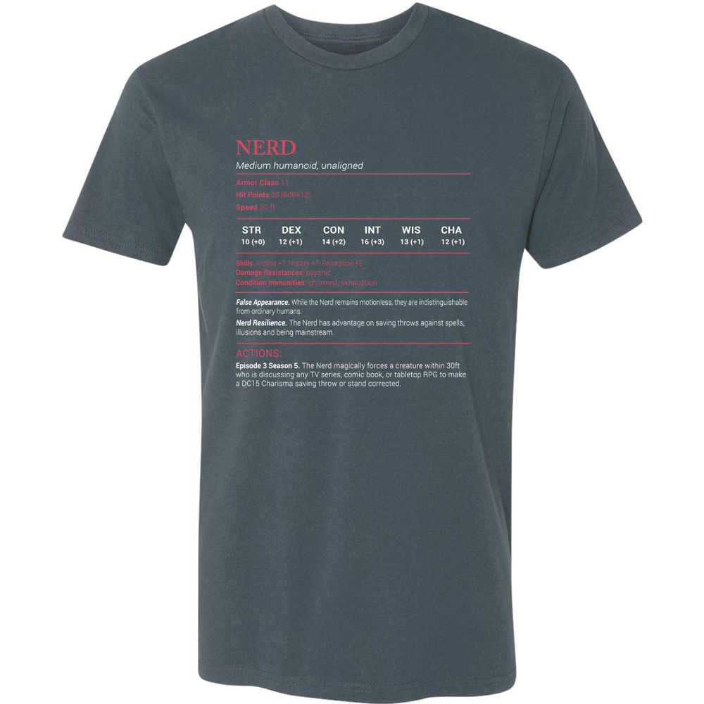 Nerd Stats Premium Unisex T-Shirt - Indigo - 15