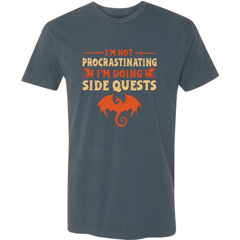 I'm Doing Side Quests Premium Unisex T-Shirt - Indigo - 15