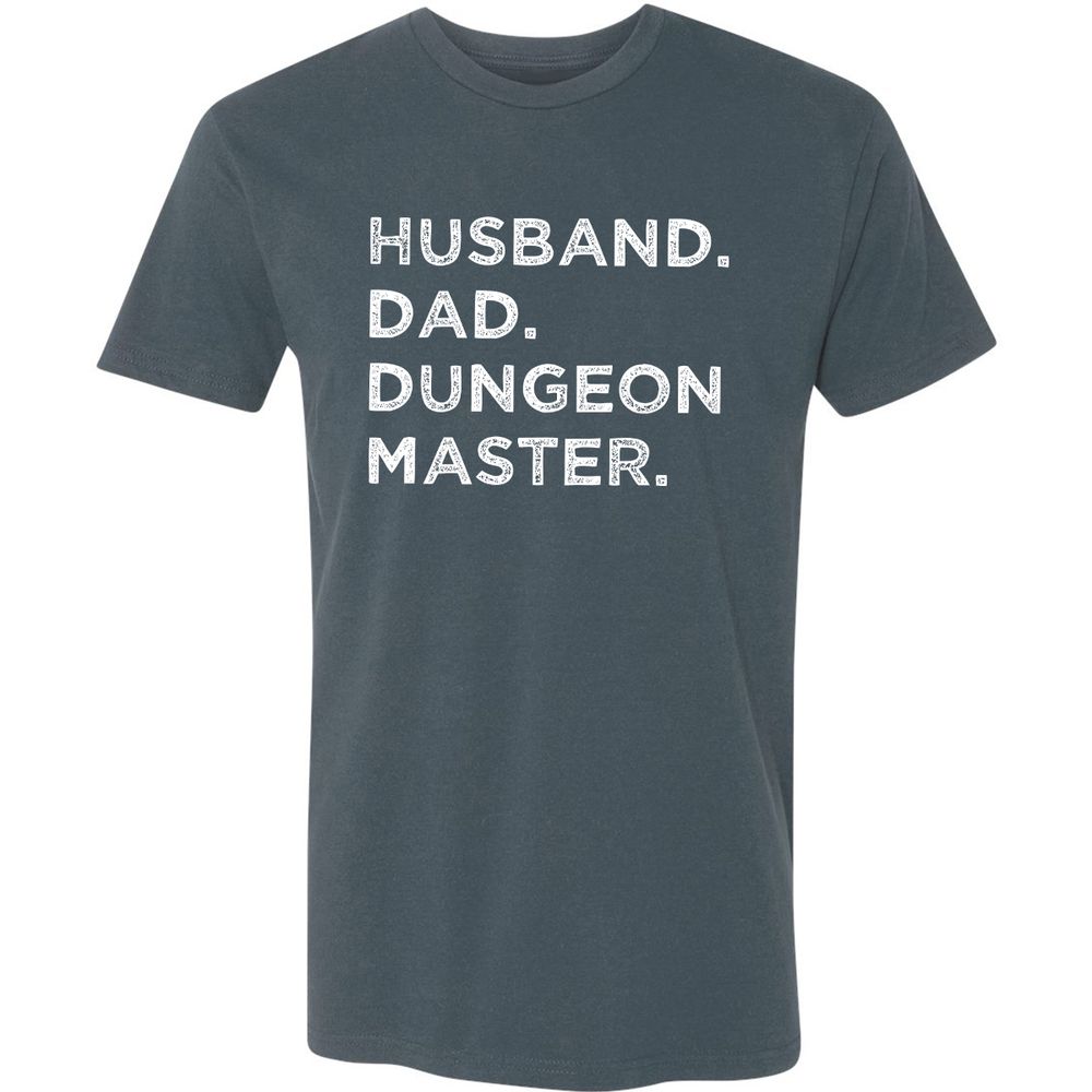 Husband Dad Dungeon Master Premium Unisex T-Shirt - Indigo - 15