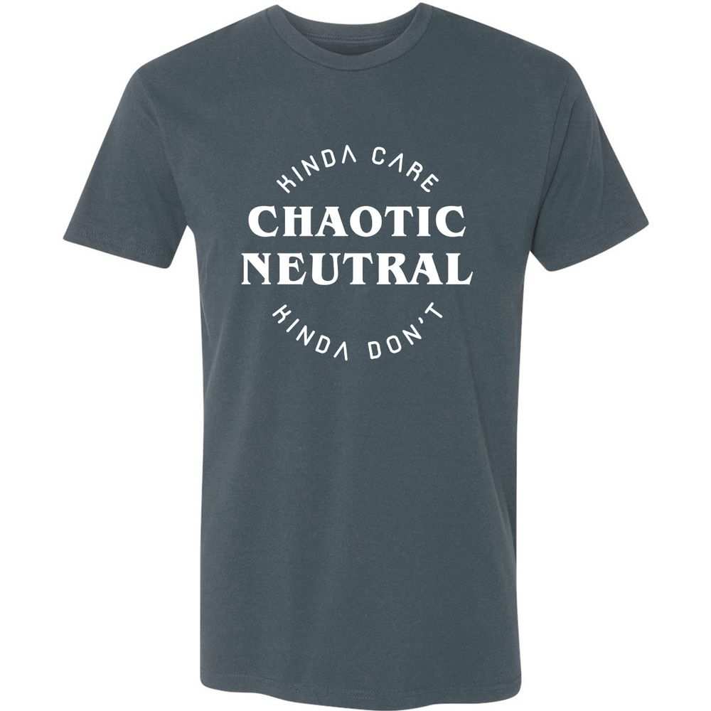 Chaotic Neutral Premium Unisex T-Shirt - Indigo - 15