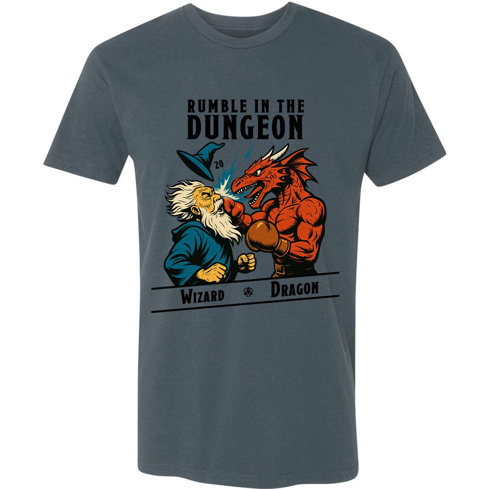 Rumble in the Dungeon Premium Unisex T-Shirt - Indigo - 15
