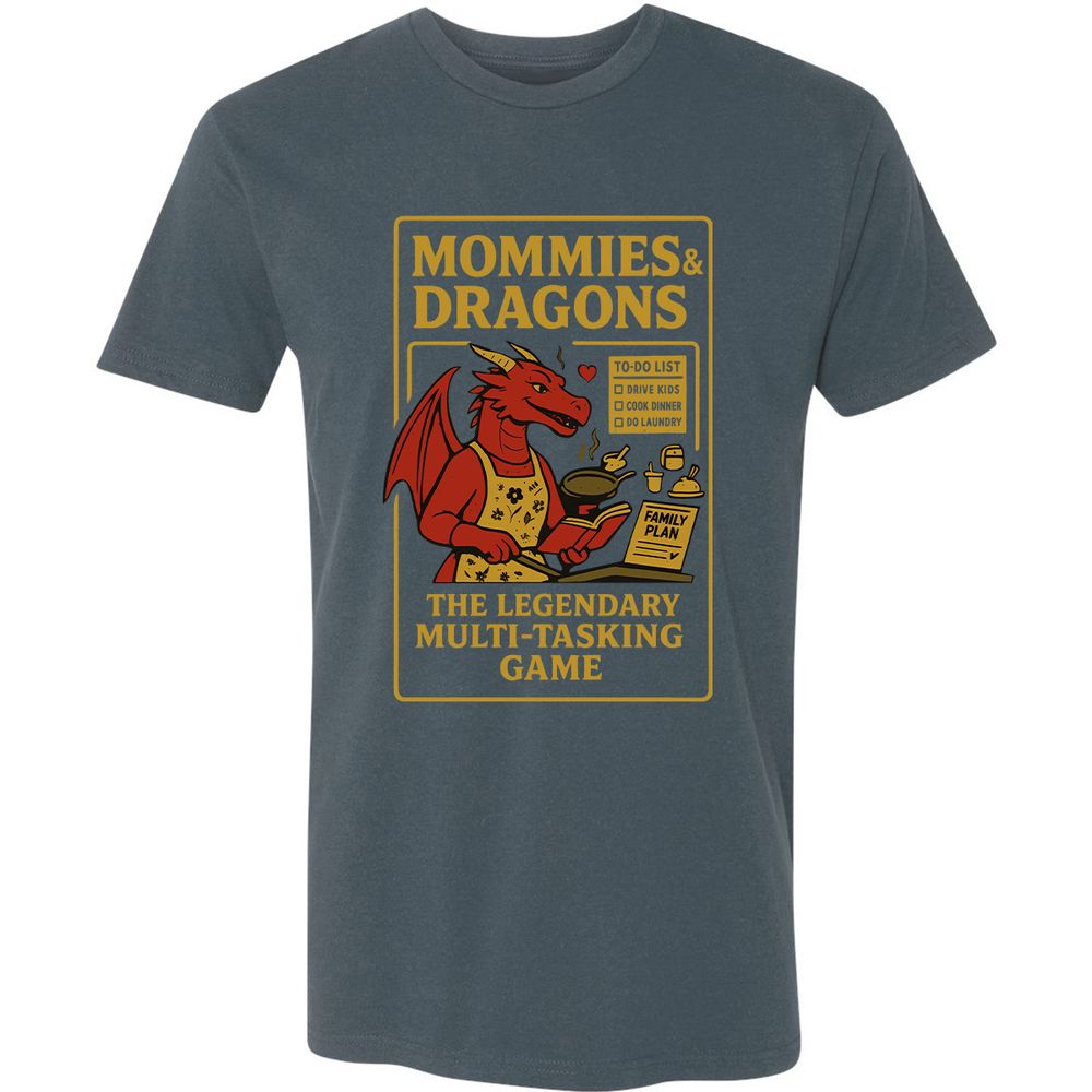 Mommies & Dragons Premium Unisex T-Shirt - Indigo - 15