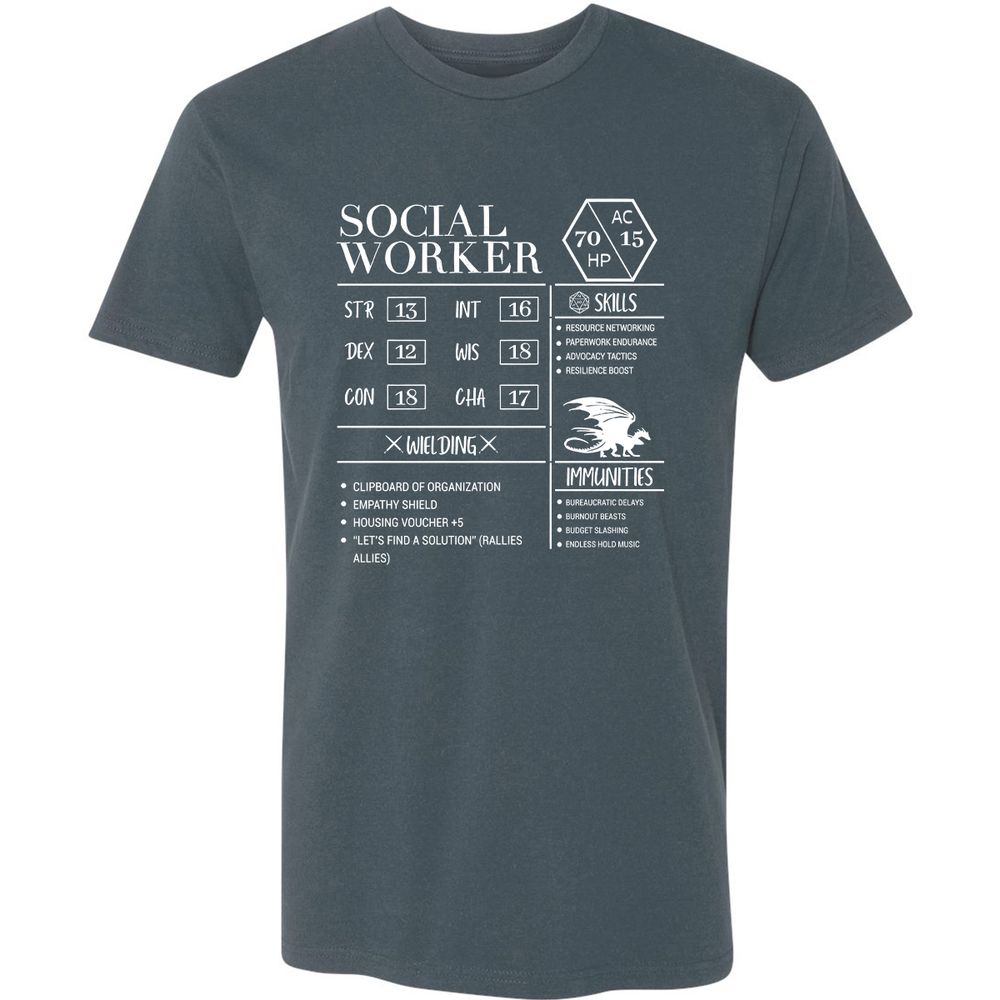 Social Worker New Premium Unisex T-Shirt - Indigo - 15