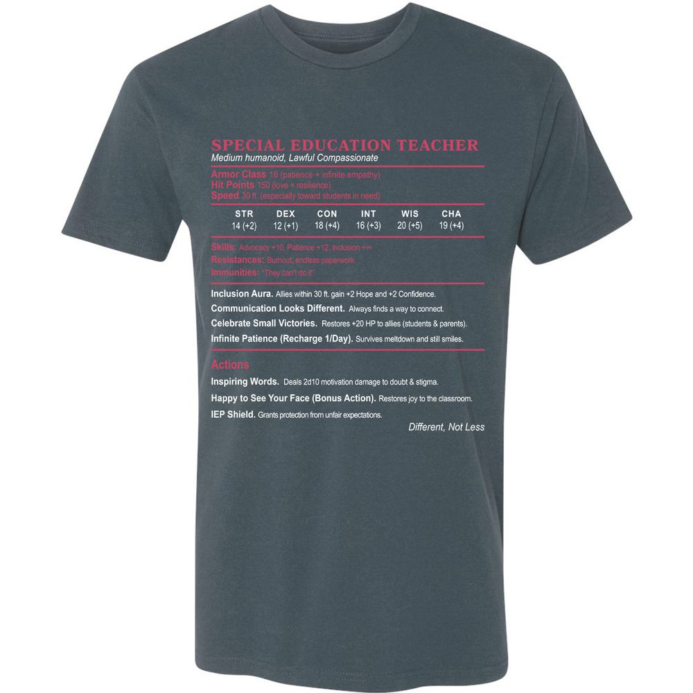 Special Education Teacher Premium Unisex T-Shirt - Indigo - 15