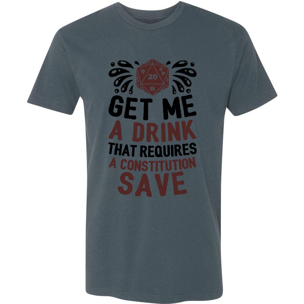 Get Me A Drink Premium Unisex T-Shirt - Indigo - 15
