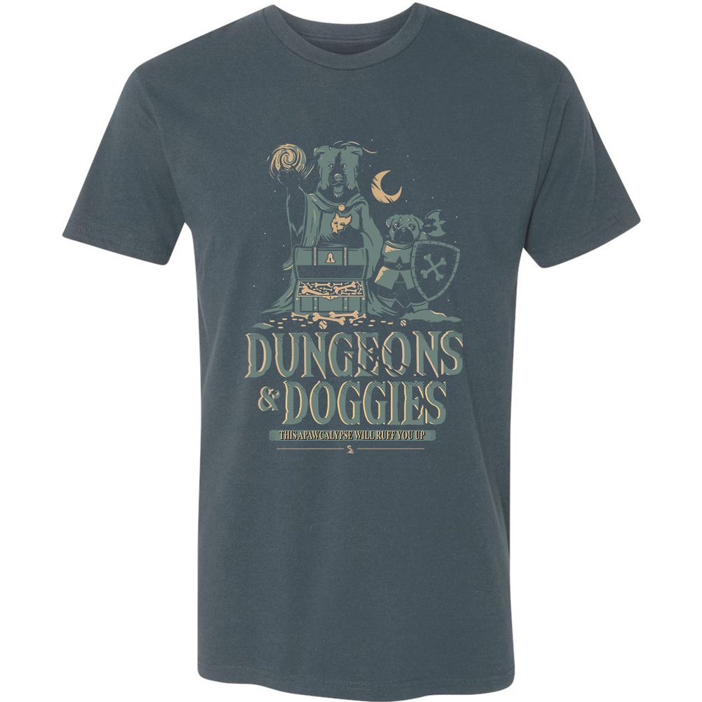 Dungeons & Doggies Premium Unisex T-Shirt - Indigo - 15