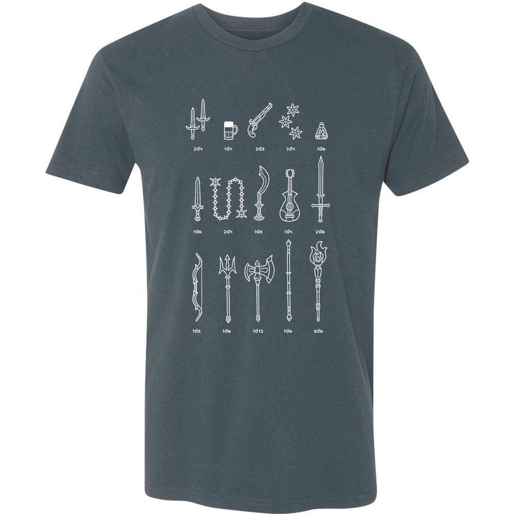 Damage Dealer RPG Premium Unisex T-Shirt - Indigo - 15