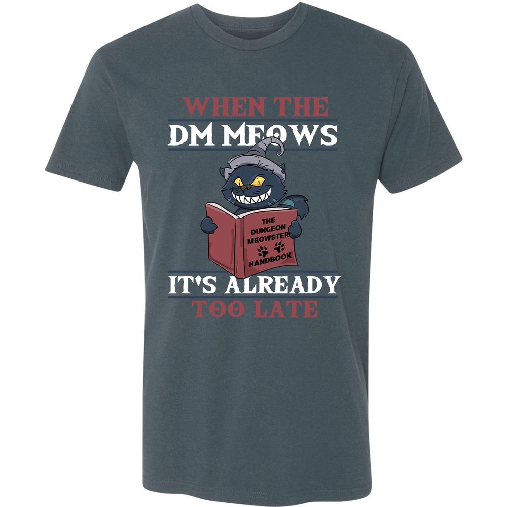 When The DM Meow Premium Unisex T-Shirt - Indigo - 15
