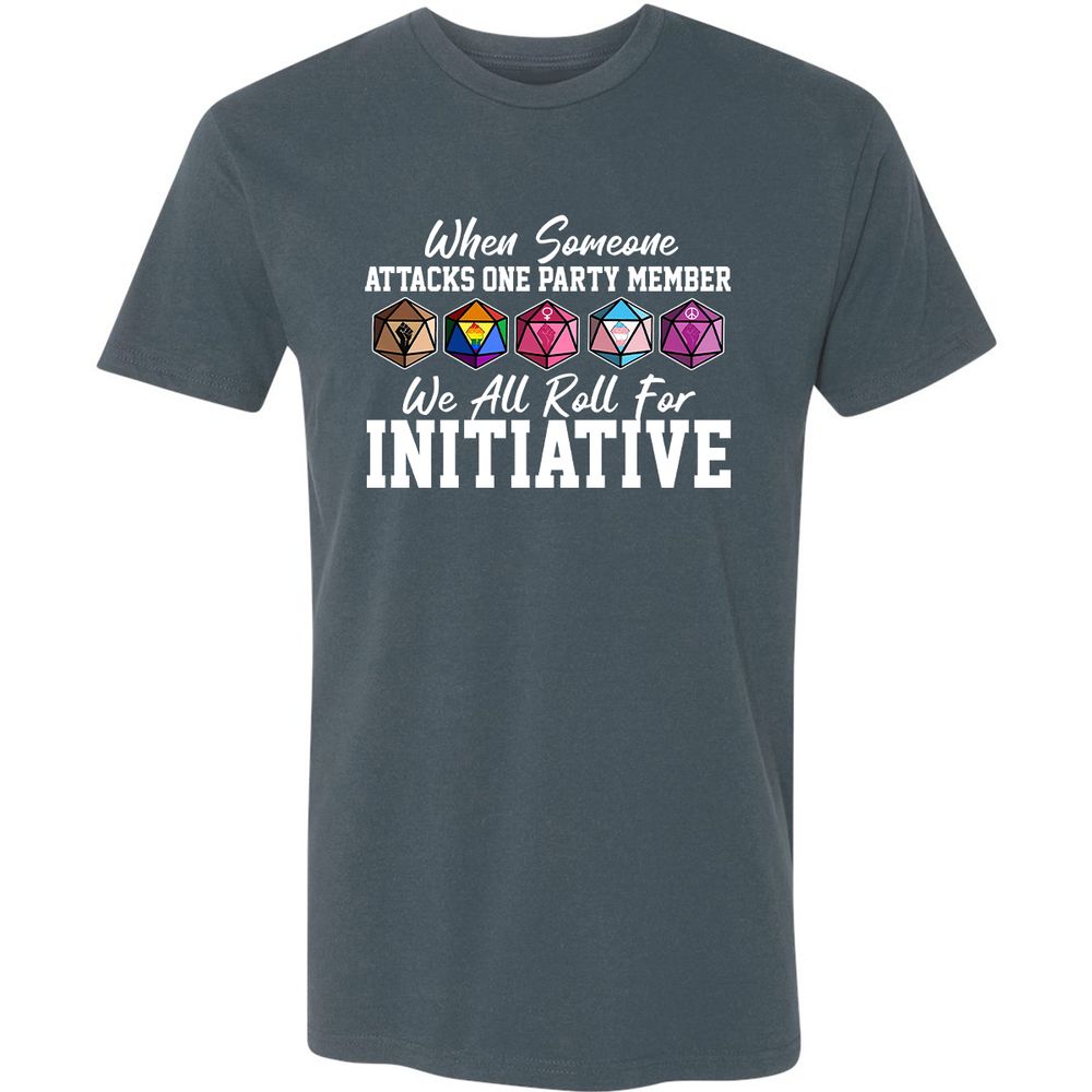 LGBT Roll For Initiative Premium Unisex T-Shirt - Indigo - 15