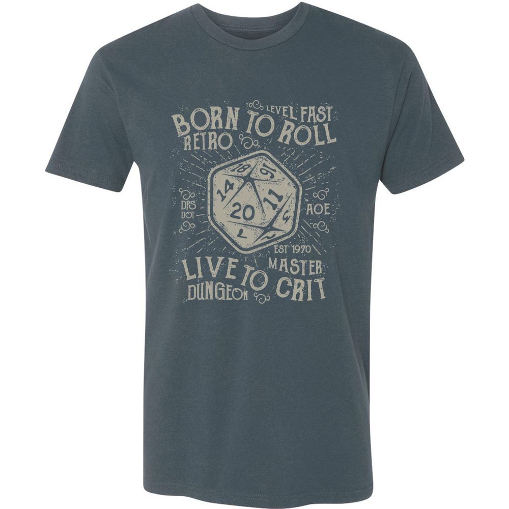 Born To Roll Live To Crit Premium Unisex T-Shirt - Indigo - 15