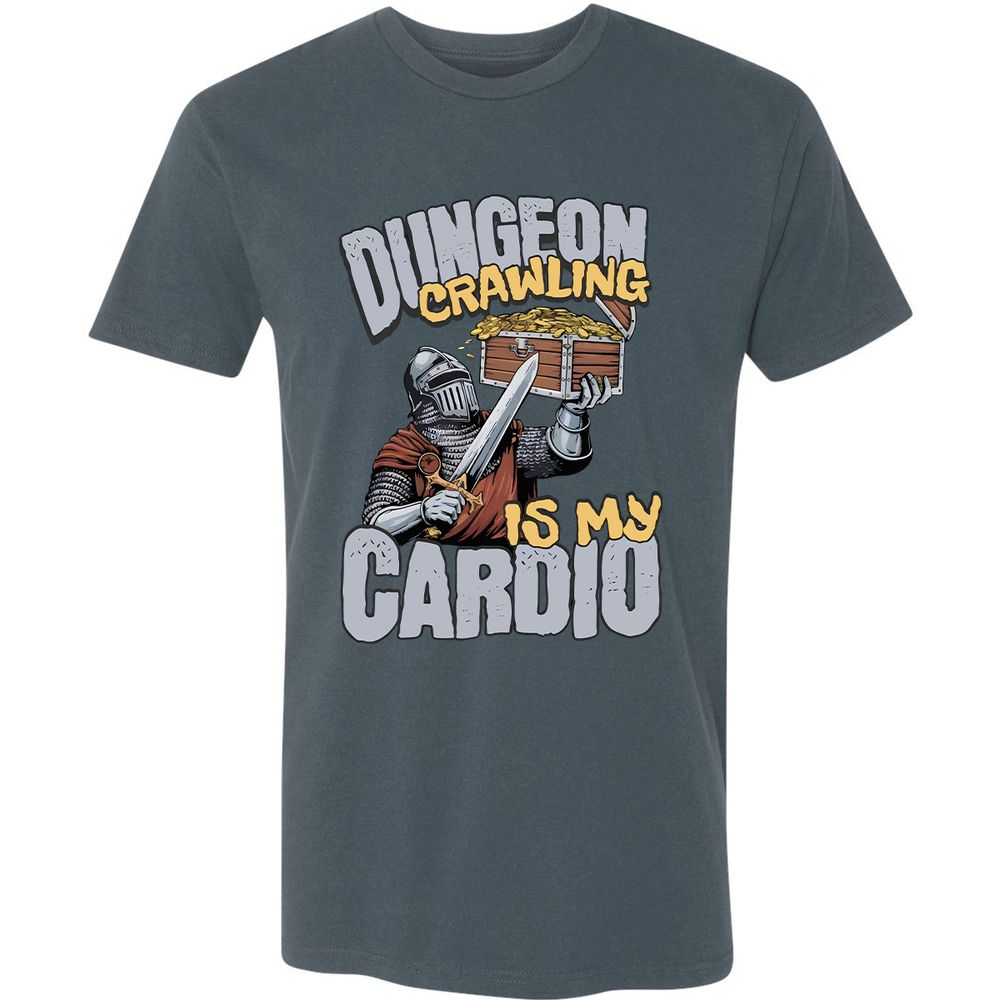 Dungeon Crawling Is My Cardio Premium Unisex T-Shirt - Indigo - 15