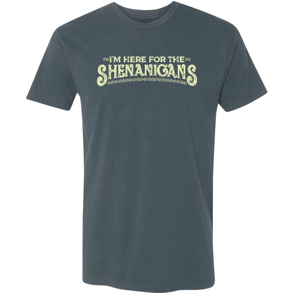 Here For The Shenanigans Premium Unisex T-Shirt - Indigo - 15
