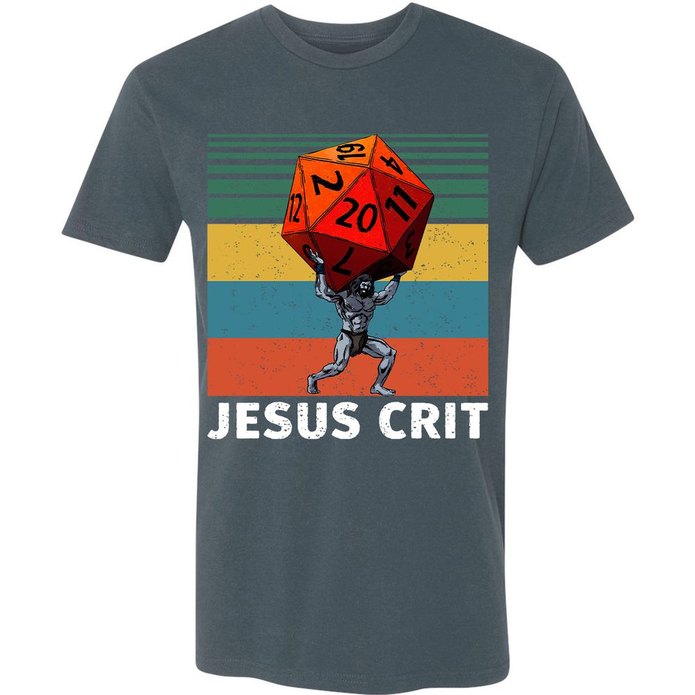 Jesus Crit Premium Unisex T-Shirt - Indigo - 15