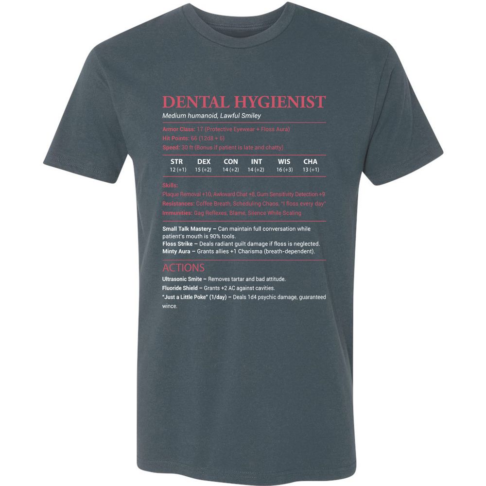 Dental Hygienist Premium Unisex T-Shirt - Indigo - 15