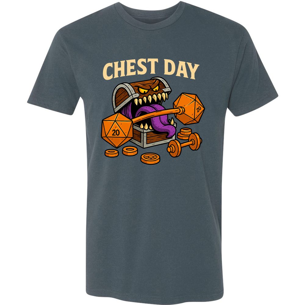 Chest Day Premium Unisex T-Shirt - Indigo - 15
