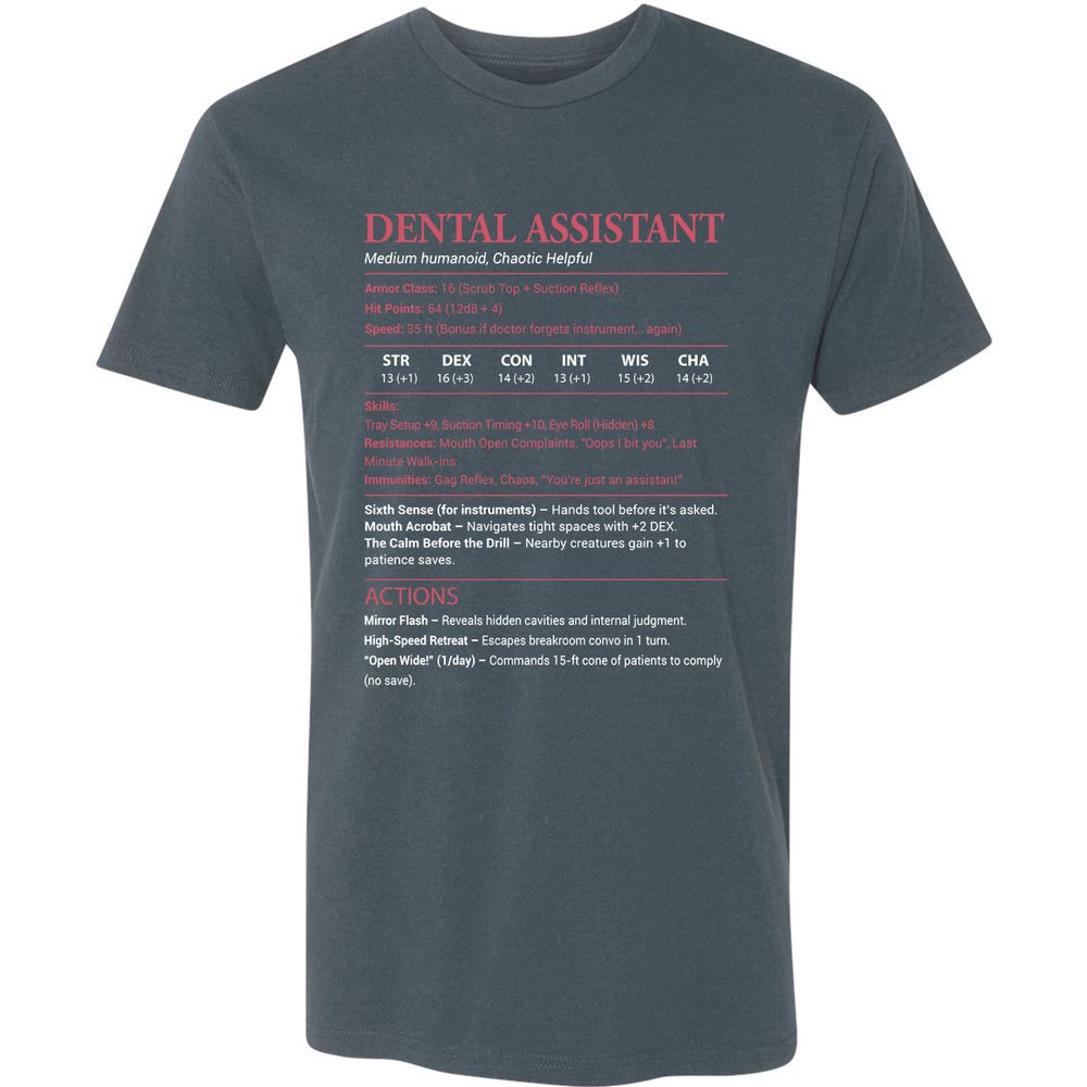 Dental Assistant Premium Unisex T-Shirt - Indigo - 15