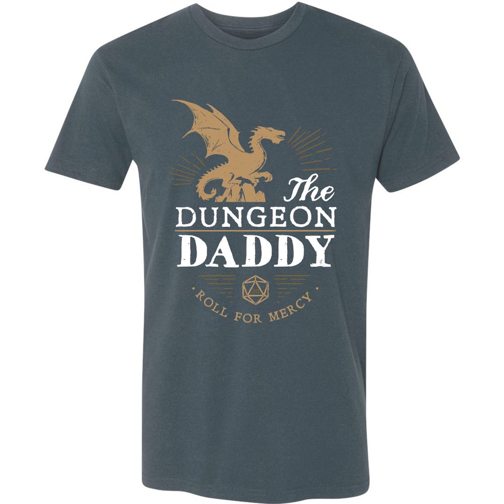 Dungeon Daddy Roll For Mercy Premium Unisex T-Shirt - Indigo - 15