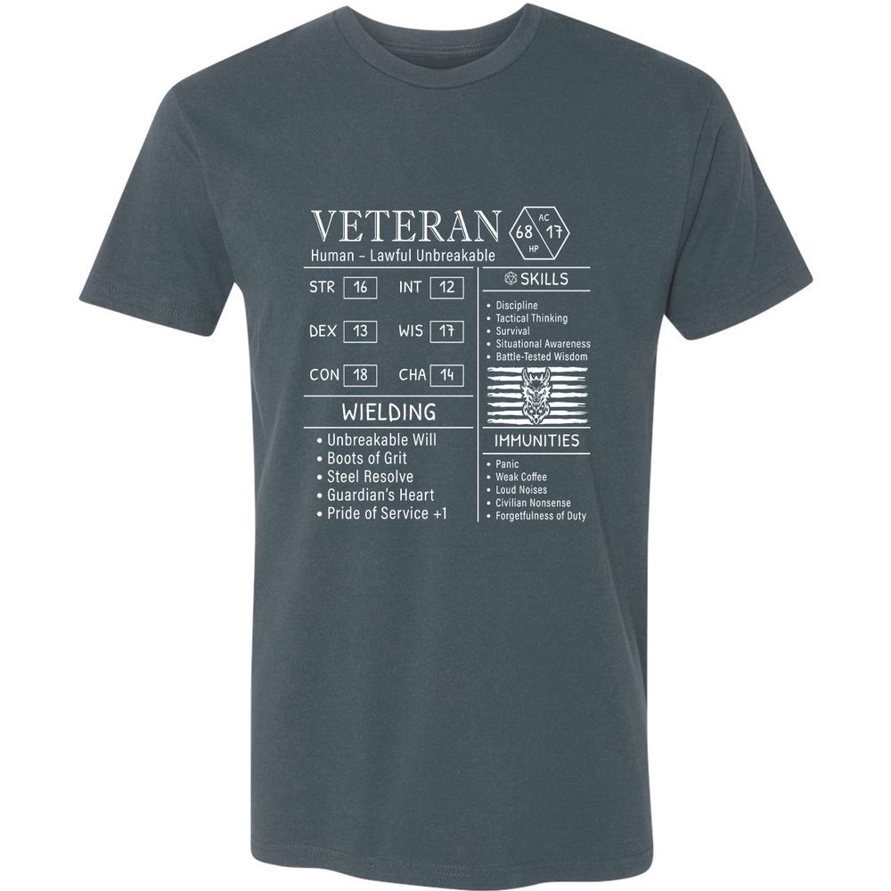 2710 veteran stats new Premium Unisex T-Shirt - Indigo - 15