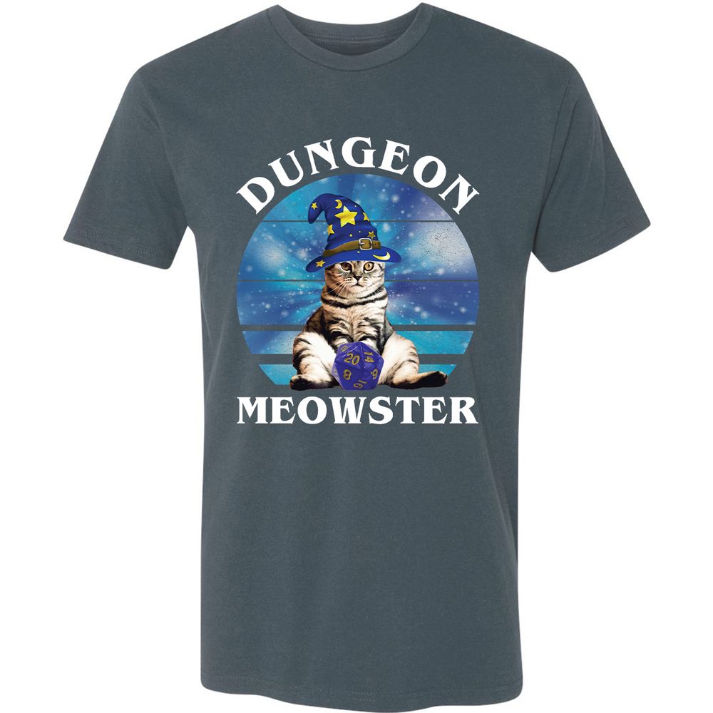 Dungeon Meowster Vintage Premium Unisex T-Shirt - Indigo - 15
