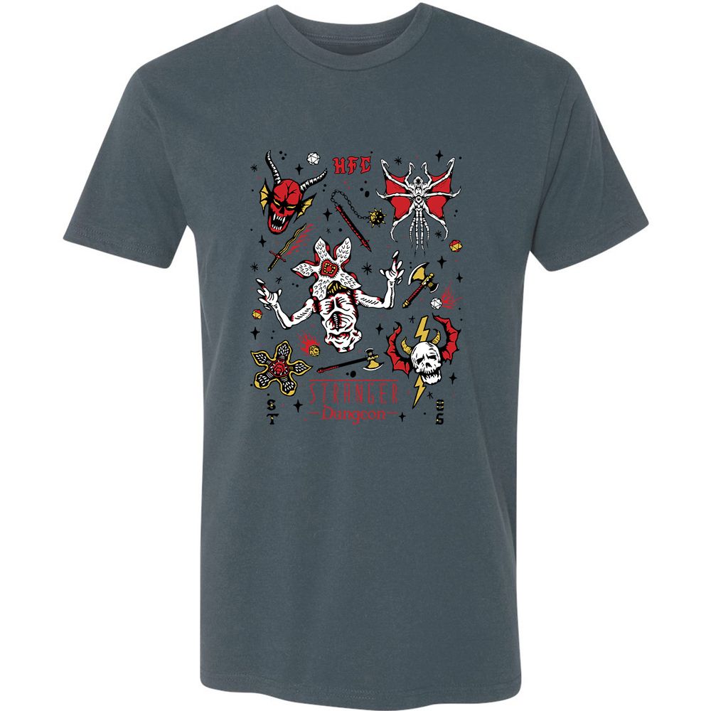 STRANGER DUNGEON Premium Unisex T-Shirt - Indigo - 15