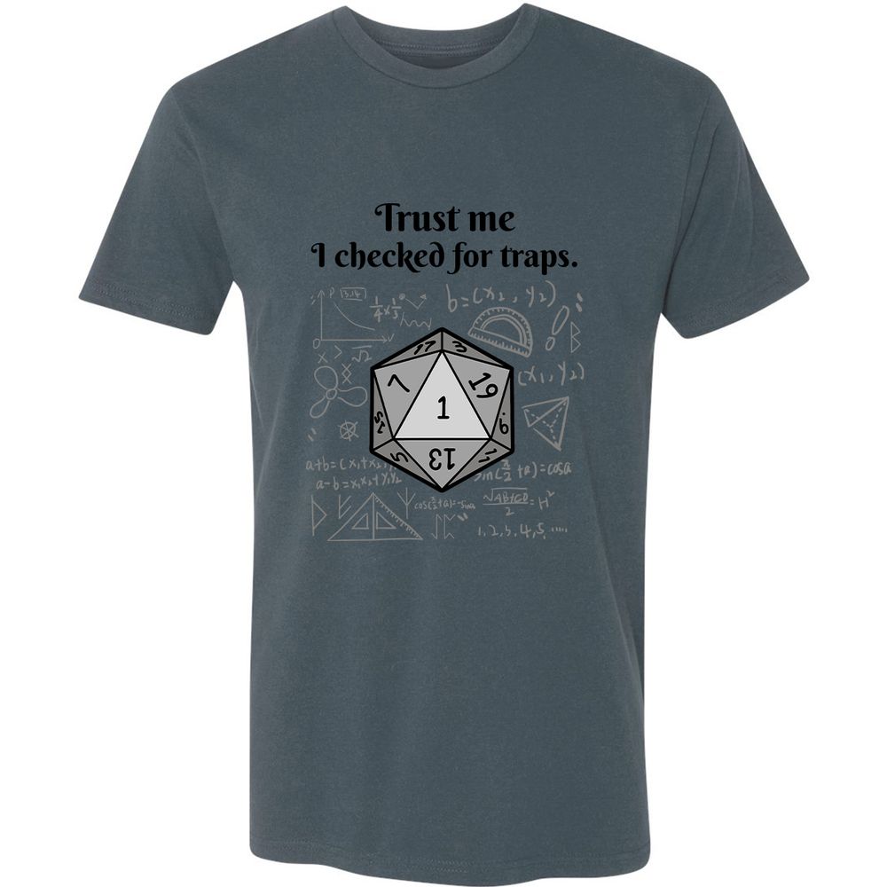 Trust me, I checked for traps. Premium Unisex T-Shirt - Indigo - 15