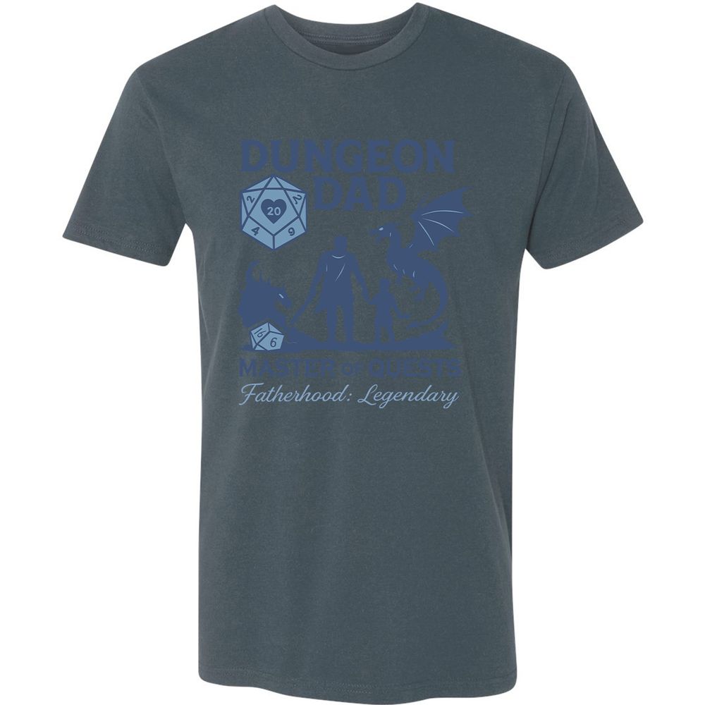 Dungeon Dad Master Of Quests Premium Unisex T-Shirt - Indigo - 15