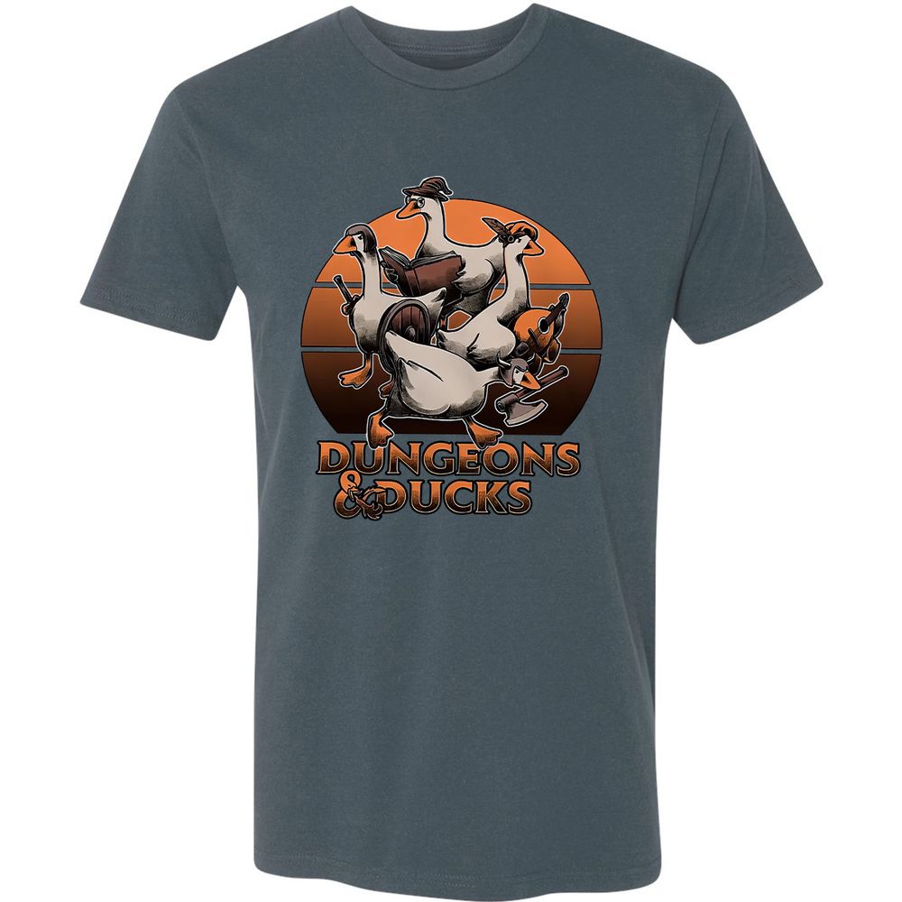 Dungeons And Ducks Premium Unisex T-Shirt - Indigo - 15