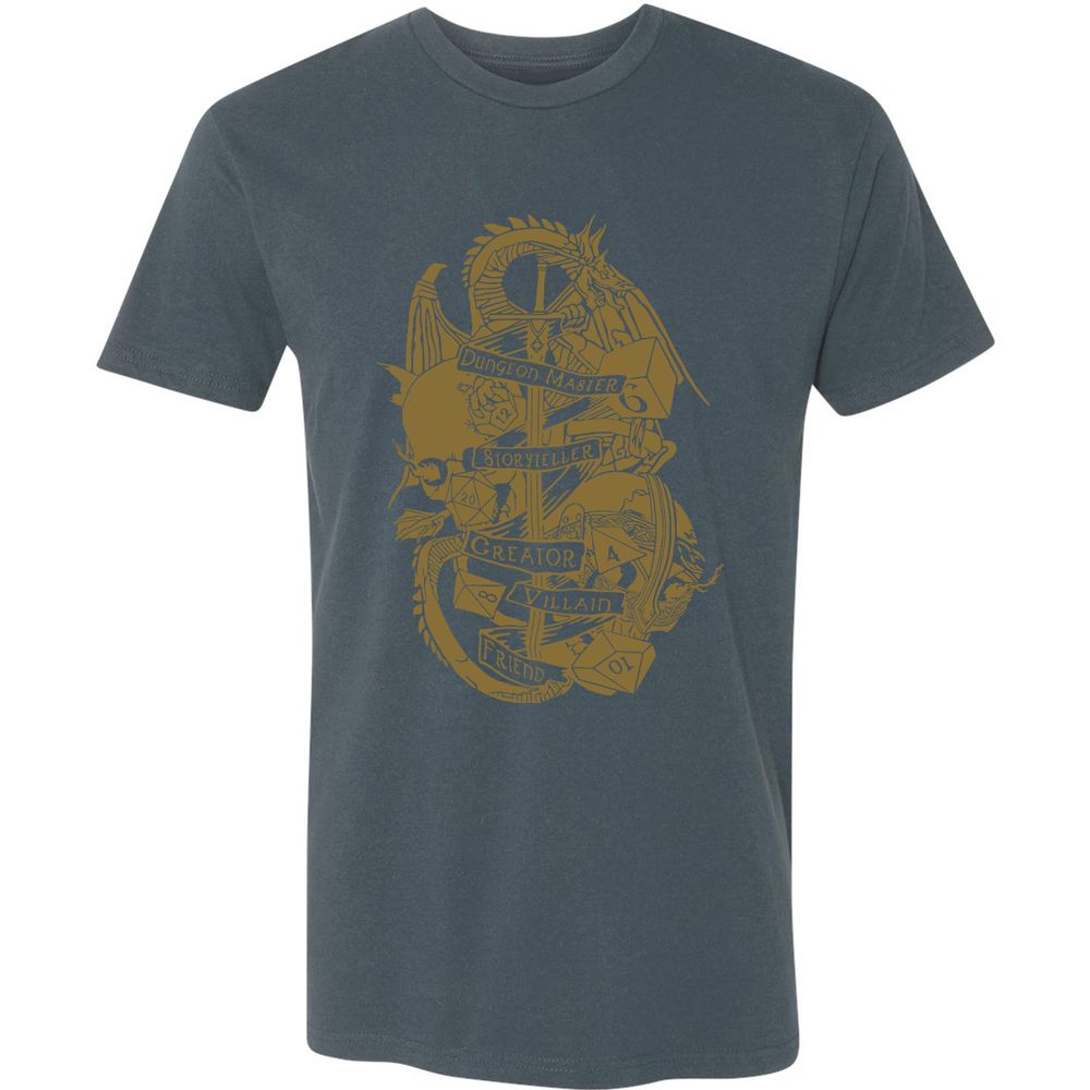 Dungeon Master Dragon Premium Unisex T-Shirt - Indigo - 15