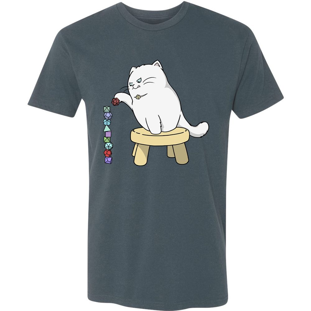 Cat Stacking Dice Premium Unisex T-Shirt - Indigo - 15