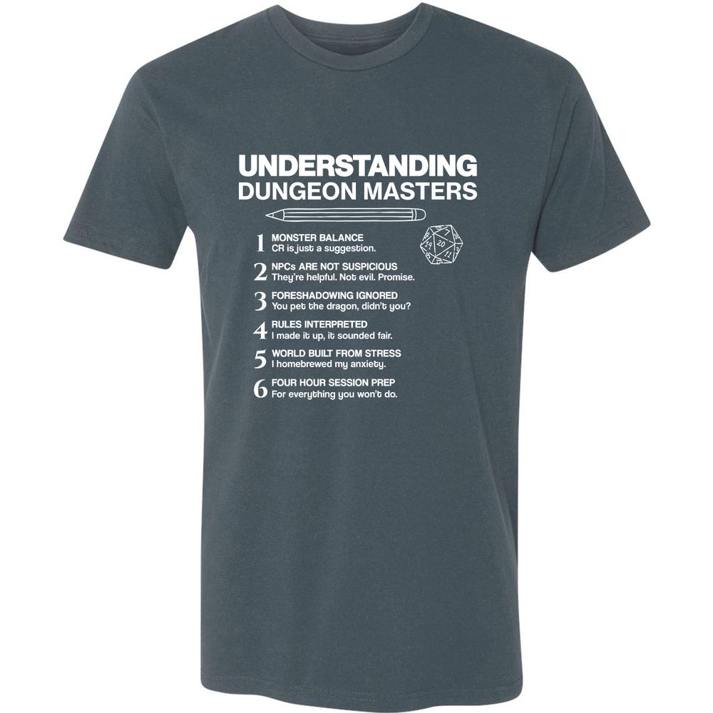 Understanding Dungeon Masters Premium Unisex T-Shirt - Indigo - 15