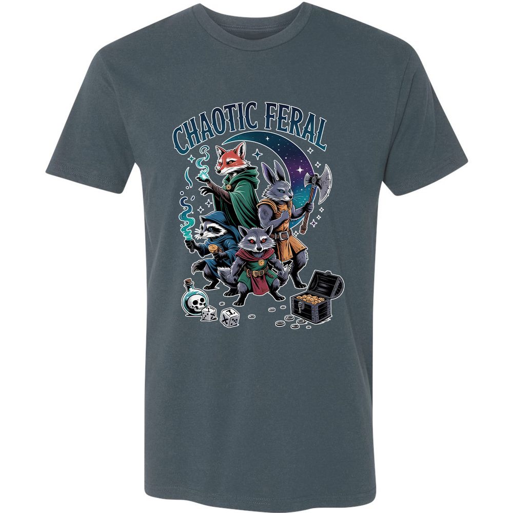 Chaotic Feral Premium Unisex T-Shirt - Indigo - 15